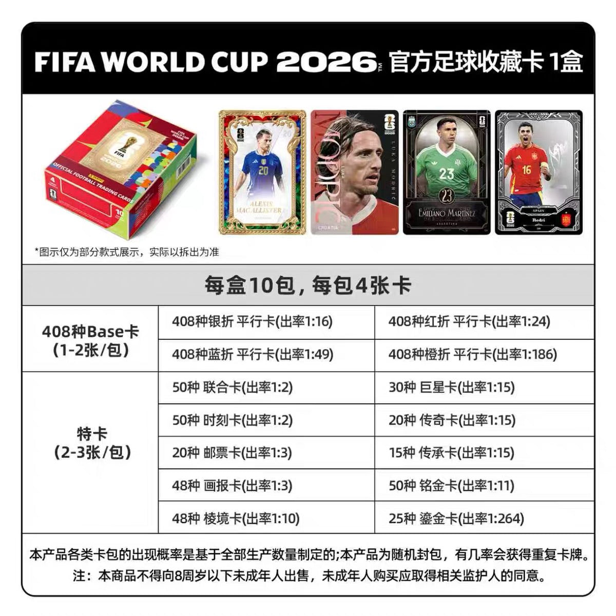 Panini FIFA World Cup 2026 Trading Cards KAYOU