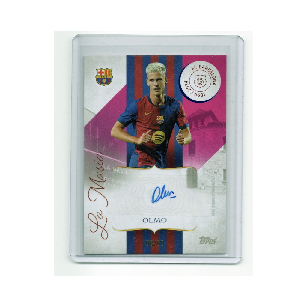 Dani Olmo Auto 90/99 Topps FC Barcelona La Masia Foundations