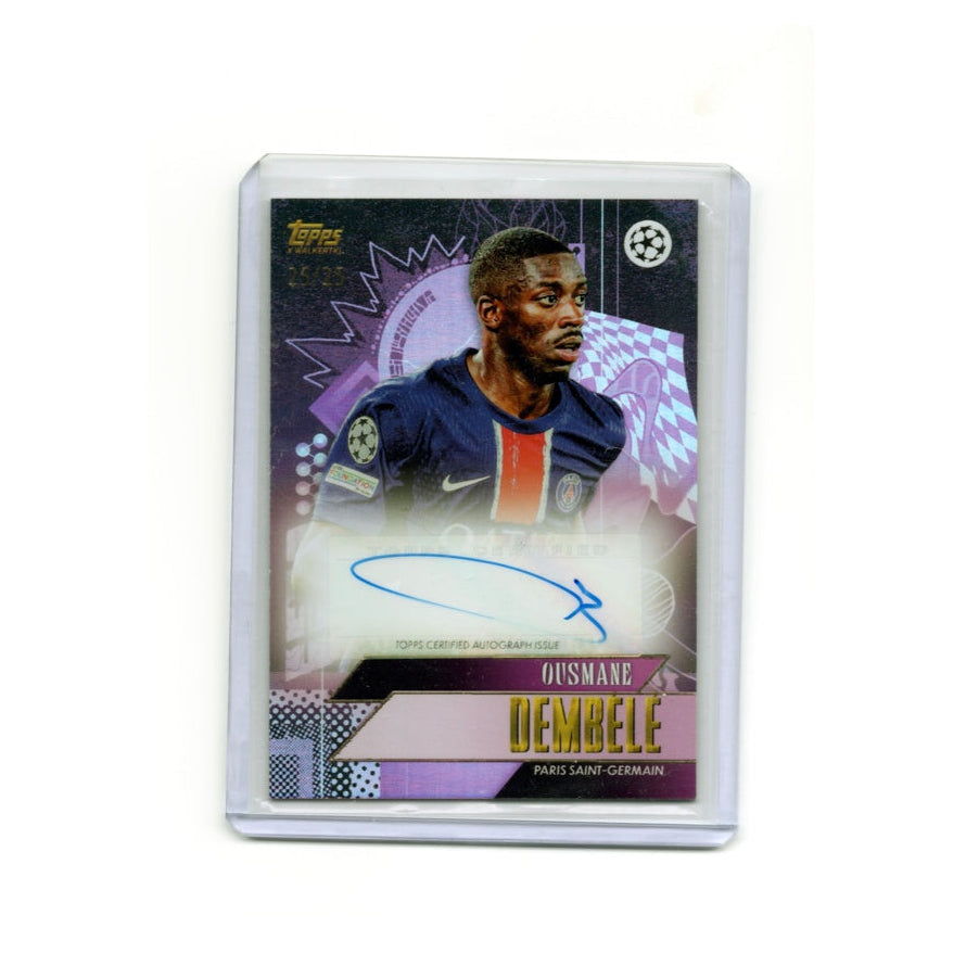 Ousmane Dembélé Auto 25/25 Topps UEFA Champions League PSG
