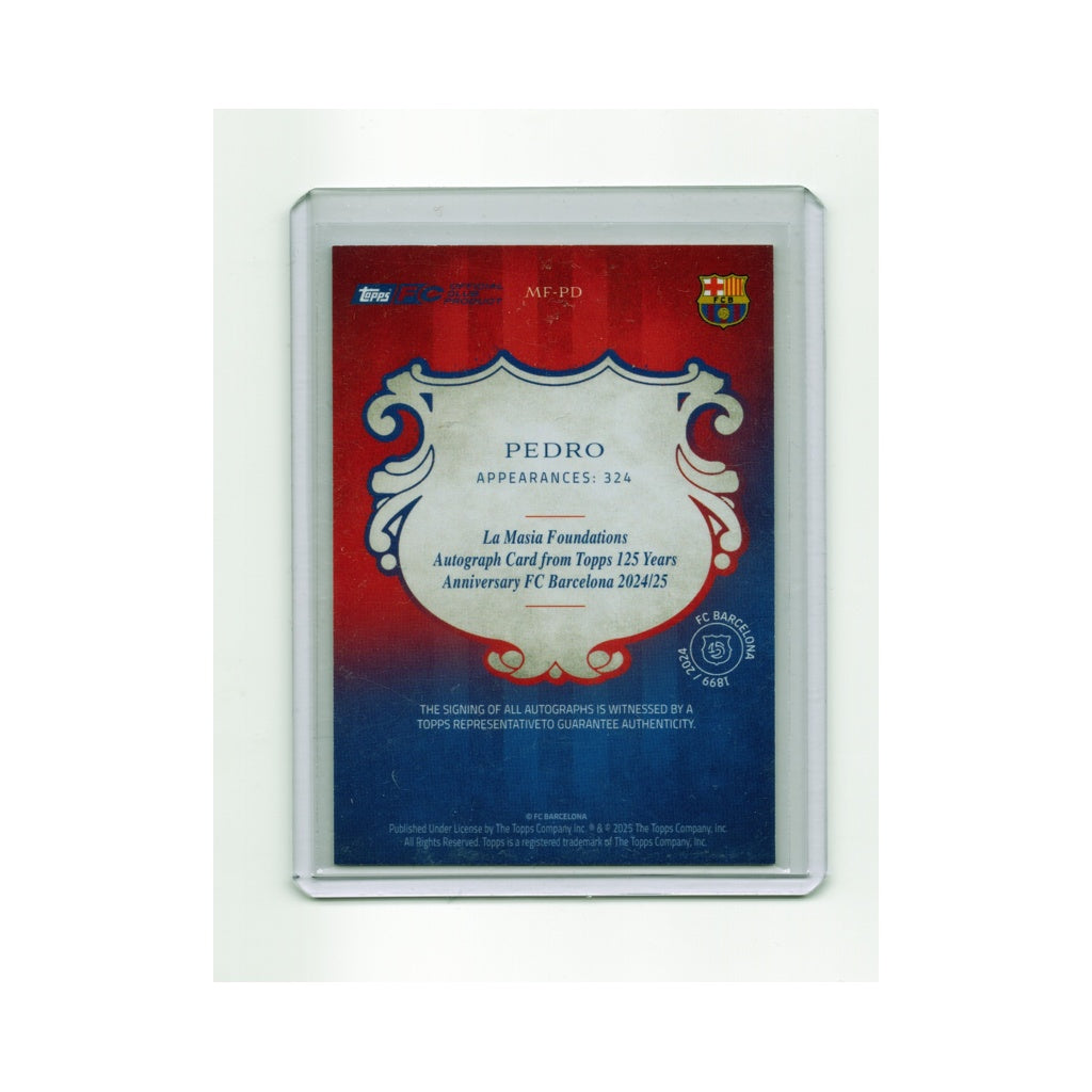Pedro Auto /75 Topps FC Barcelona 125 Years La Masia Foundations